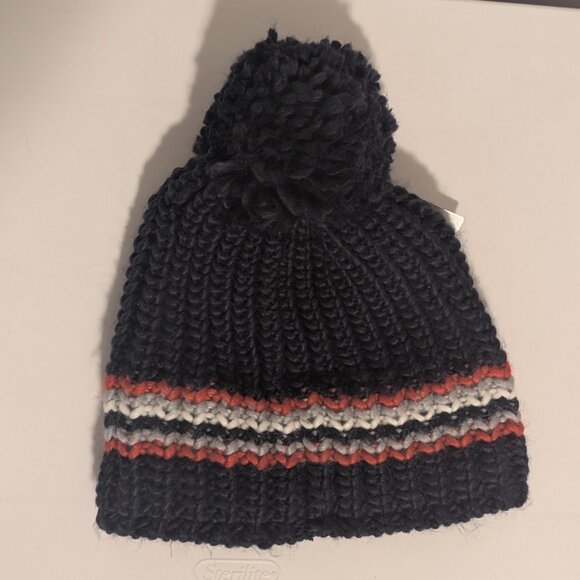 Ariat Salem Pom Beanie, Navy, One Size - Picture 3 of 5